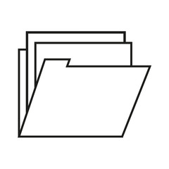 File icon. Folder document data archive and storage theme. Isolated design. Vector illustration