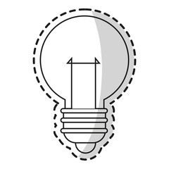 Light bulb icon. Energy power technology and electricity theme. Isolated design. Vector illustration