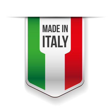 Made in Italy flag ribbon