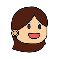Obraz premium Kid cartoon icon. Childhood little people and person theme. Isolated design. Vector illustration