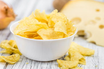 Portion of Potato Chips (Cheese and Onoion taste) (selective foc
