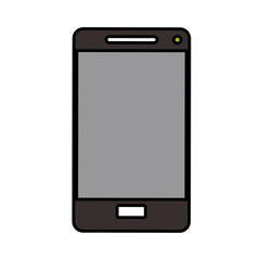 Smartphone icon. Device gadget technology and electronic theme. Isolated design. Vector illustration