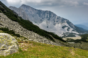 Landscape of Cliffs of  Sinanitsa peak, Pirin Mountain, Bulgaria
