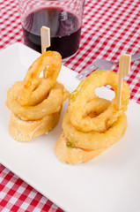 Squid ring tapa