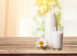 Obraz na płótnie Canvas Milk bottle.
