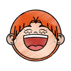 Kid cartoon icon. Childhood little people and person theme. Isolated design. Vector illustration
