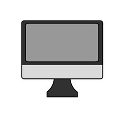 Computer icon. Device gadget technology and electronic theme. Isolated design. Vector illustration