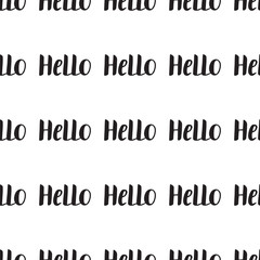 Obraz premium Seamless pattern with Handwritten calligraphy