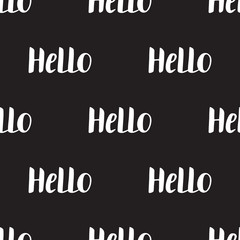 Fototapeta premium Seamless pattern with Handwritten calligraphy