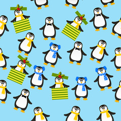 cute Christmas penguin