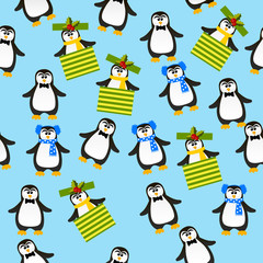 cute Christmas penguin