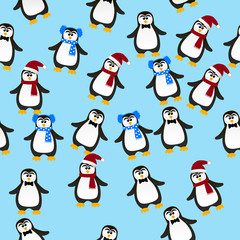 cute Christmas penguin