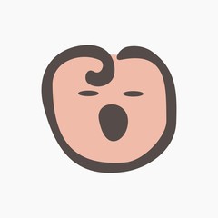 sleepy baby logo design