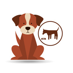 veterinary dog care food icon vector illustration eps 10