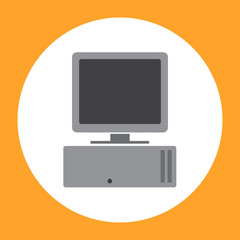 Computer Person Unit vector. eps 10