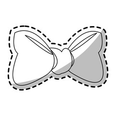 Bowtie icon. Female ribbon and decoration theme. Isolated design. Vector illustration