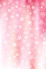 桜　和紙　年賀状　背景