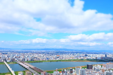Fototapeta premium 大阪の都市風景 