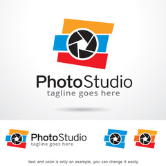 Photo Studio Logo Template Design Vector