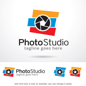 Photo Studio Logo Template Design Vector