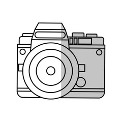 Camera icon. Device gadget technology and photography theme. Isolated design. Vector illustration