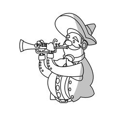 man icon. Mexican culture landmark and latin theme. Isolated design. Vector illustration