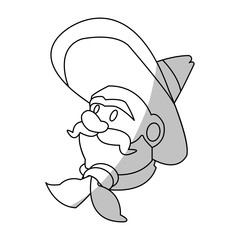 man icon. Mexican culture landmark and latin theme. Isolated design. Vector illustration