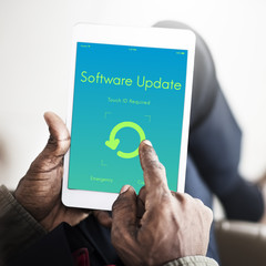 Software Update Electronic Device Display Concept