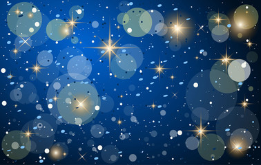 vector background with circles and stars