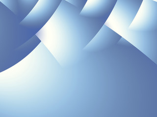 Blue and white gradient fractal with stylized overlapping pages. Text space. For layouts, web design, templates, skins, leaflets, pamphlets, presentations, book covers, PC or phone backgrounds.