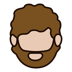 Man icon. Male avatar person people and human theme. Isolated design. Vector illustration