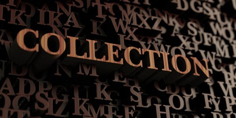 Collection - Wooden 3D rendered letters/message.  Can be used for an online banner ad or a print postcard.