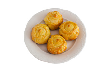 Russian traditional pies kurniki. © Olga