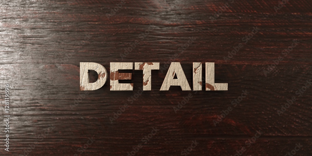Fototapete detail - grungy wooden headline on maple - 3d rendered royalty free stock image. this image can be u