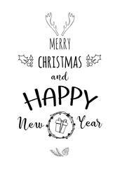 Christmas background retro style.