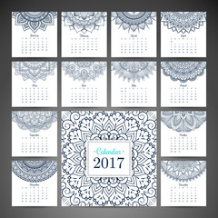 Vintage calendar 2017