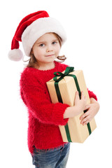  girl in Christmas box
