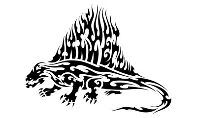 恐竜 ディメトロドン トライバル