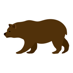 Bear icon. Animal wild nature wildlife and character theme. Isolated design. Vector illustration