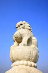 The ancient Chinese stone carving