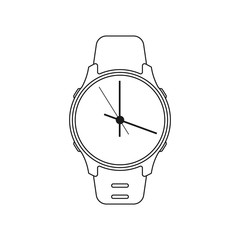 Smart Watch Time. Vector Icons