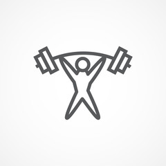 Obraz premium Weightlifter Icon