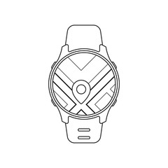 Smart Watch GPS. Vector icons