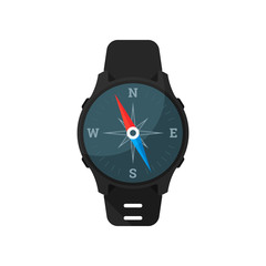 Smart Watch Compass. Vector icons