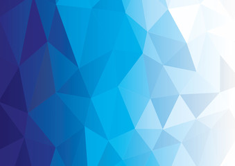 Obraz premium Abstract blue background low poly