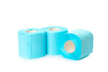 toilet paper isolated on white background