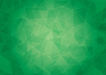 Abstract low poly green background