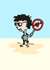 Verboden hond uit te laten