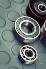 Set of steel ball bearings