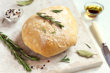 ciabatta bread with rosemary